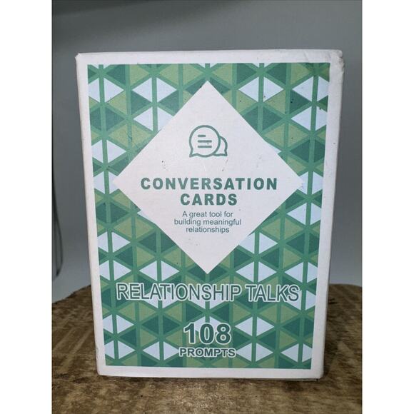CONVERSATION CARDS RELATIONSHIP TALKS 108 PROMPTS‎ - Picture 1 of 5